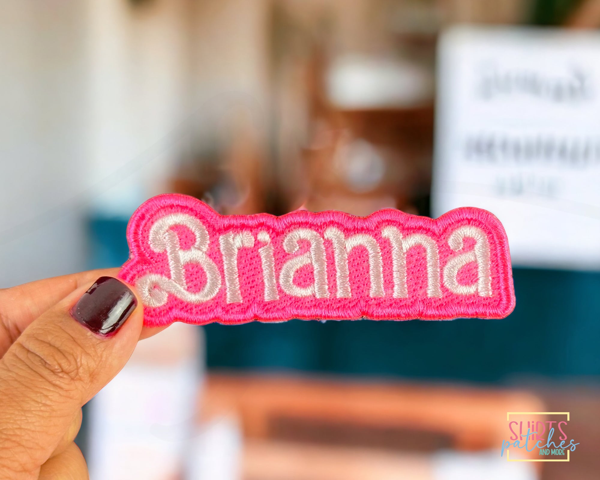 Personalized Embroidered Iron-On Name Patch
